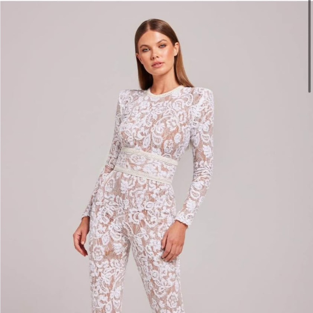 Nadine Merabi Bella White Jumpsuit - Picture 3 of 3